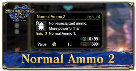 Monster Hunter Rise (MH Rise) - Normal Ammo 2 Banner