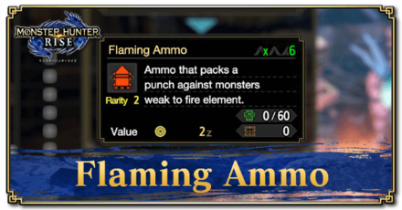 Monster Hunter Rise (MH Rise) - Flaming Ammo Banner