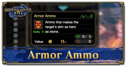 Monster Hunter Rise (MH Rise) - Armor Ammo Banner