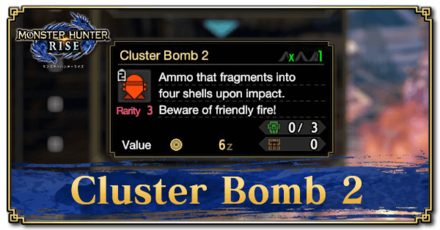 Monster Hunter Rise (MH Rise) - Cluster Bomb 2 Banner