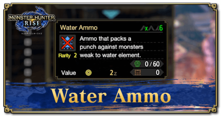 Monster Hunter Rise (MH Rise) - Water Ammo Banner