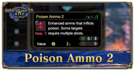 Monster Hunter Rise (MH Rise) - Poison Ammo 2 Banner
