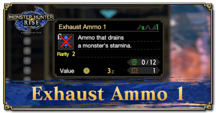 Monster Hunter Rise (MH Rise) - Exhaust Ammo 1 Banner