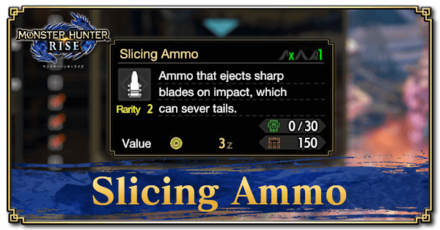 Monster Hunter Rise (MH Rise) - Slicing Ammo Banner