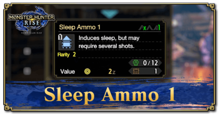 Monster Hunter Rise (MH Rise) - Sleep Ammo 1 Banner