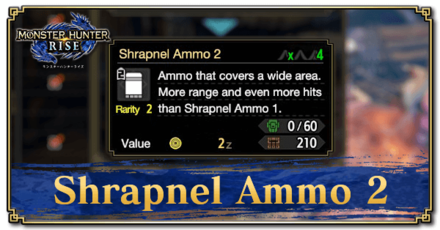 Monster Hunter Rise (MH Rise) - Shrapnel Ammo 2 Banner