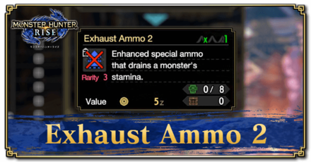 Monster Hunter Rise (MH Rise) - Exhaust Ammo 2 Banner