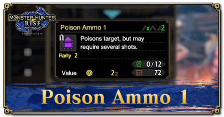 Monster Hunter Rise (MH Rise) - Poison Ammo 1 Banner