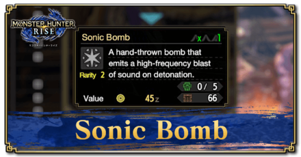 Monster Hunter Rise (MH Rise) - Sonic Bomb Banner