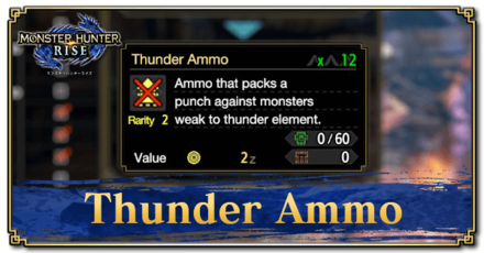 Monster Hunter Rise (MH Rise) - Thunder Ammo Banner