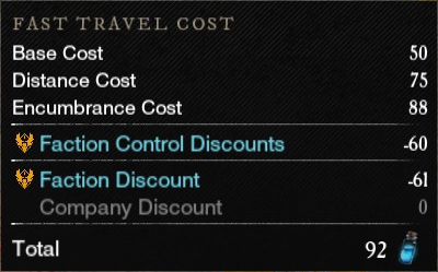 New World - Fast Travel Discount