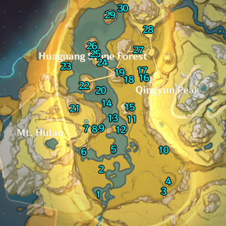 Genshin - Moonlight Seeker - Path of Stalwart Stone Moonchase Charms