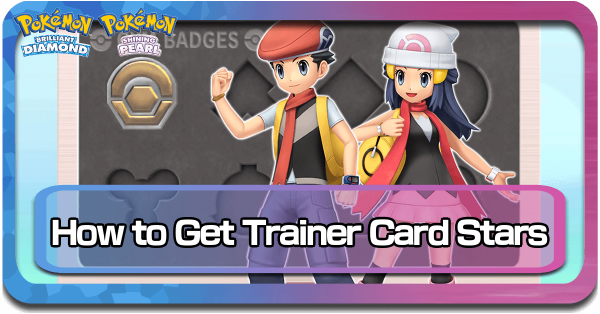 Pokemon BDSP Trainer Card Stars