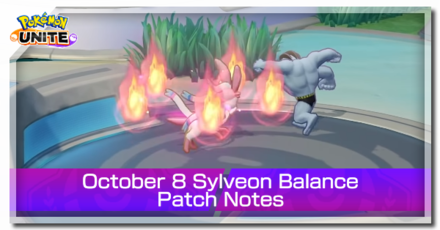 Pokemon UNITE - October 8 Sylveon Balance Patch Notes