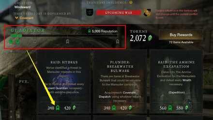 Faction Reputation Cap