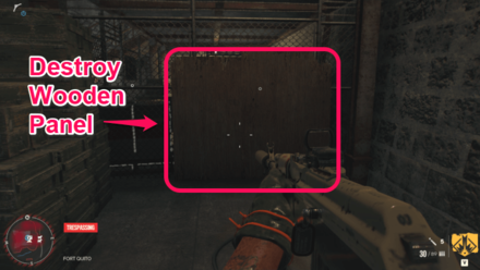 Far Cry 6 - Fort Quito Door Wooden Panel