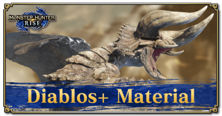 Monster Hunter Rise (MH Rise) - Diablos+ Material Banner