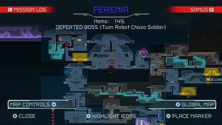 Metroid Dread - Twin Robot Chozo Soldier - First Encounter - Ferenia.jpg