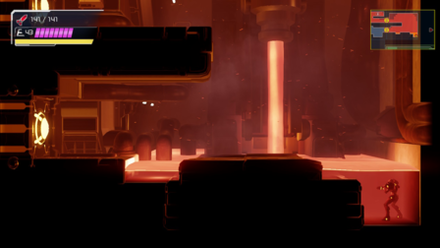 Gravity Suit in Lava in Metroid Dread.png