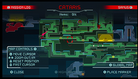 Metroid Dread - Varia Suit EMMI Exit Map Image