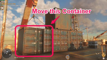 GDP Oil Platform Container Puzzle: How to Get Supercharger Gun Step 1