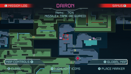 Missile+ Tank Dairon Shinespark Puzzle