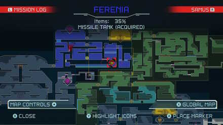 Ferenia Missile Tank 4 Shinespark Location