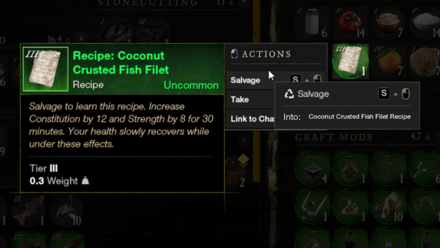 New World - Salvage to Learn the Recipe