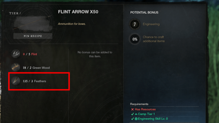 New World - Craft Ammo using Crafting Components