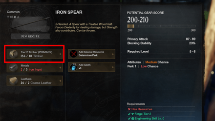 New World - Craft Different Items using Planks