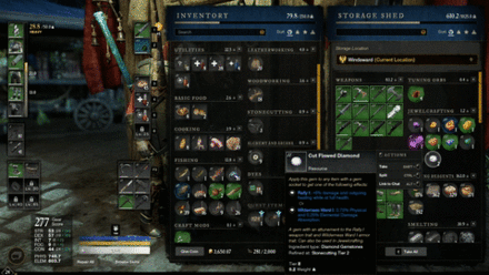 New World - Equipping Gemstone in a Gem Socket