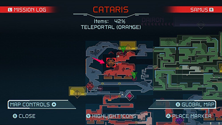 Metroid Dread - Pulse Radar (Orange Teleportal - Cataris)