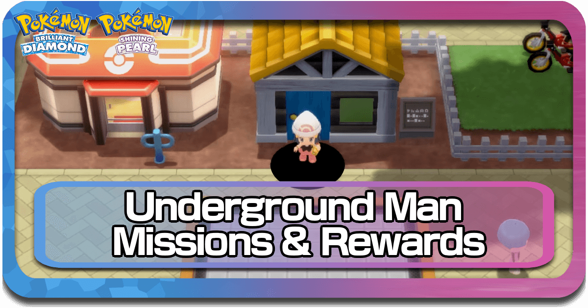 Pokemon BDSP Underground Man Rewards