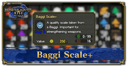 Monster Hunter Rise (MH Rise) - Baggi Scale+ Banner