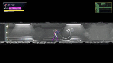 Using Morph ball and Speed booster in Metroid Dread.gif