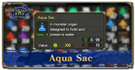 Monster Hunter Rise (MH Rise) - Aqua Sac Banner