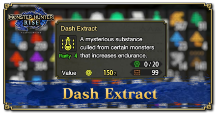 Monster Hunter Rise (MH Rise) - Dash Extract Banner