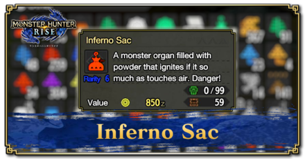 Monster Hunter Rise (MH Rise) - Inferno Sac Banner