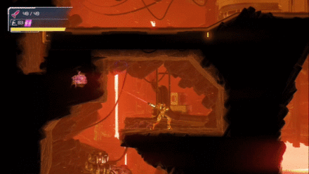 Metroid Dread - Diffusion Beam (Destroying Organic Obstacles)