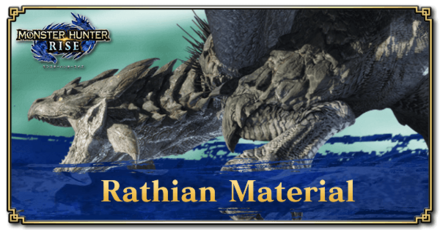 Monster Hunter Rise (MH Rise) - Rathian Material Banner