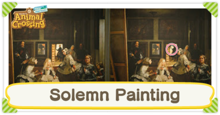 Solemn Painting Info Real vs Fake Comparison ACNH Animal