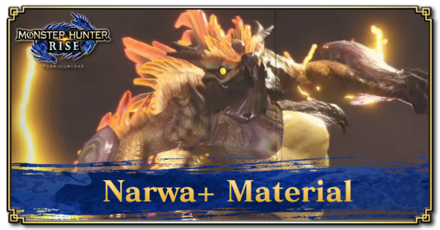 Monster Hunter Rise (MH Rise) - Narwa+ Material Banner