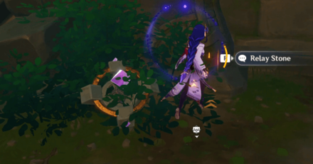Genshin - Relay Stone 2 in a Bush