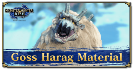 Monster Hunter Rise (MH Rise) - Goss Harag Material Banner