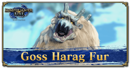Monster Hunter Rise (MH Rise) - Goss Harag Fur Banner