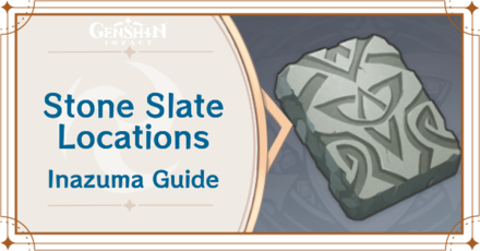 Genshin Impact - All Stone Slate Locations in Tsurumi Island