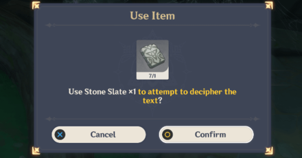 Genshin - How to Use Stone Slates 2
