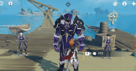 Genshin - Clean House - Go to port and talk with the Fatui