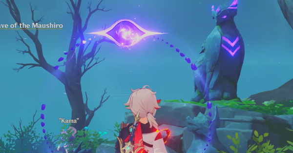 Genshin - Octave of the Maushiro - Use the Peculiar Pinion on Statue