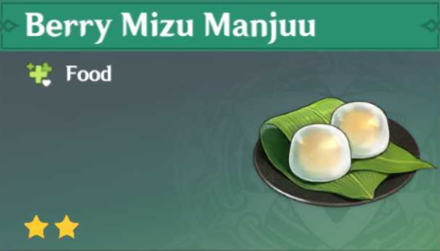 Genshin Impact - How to Get Berry Mizu Manjuu and Effects
